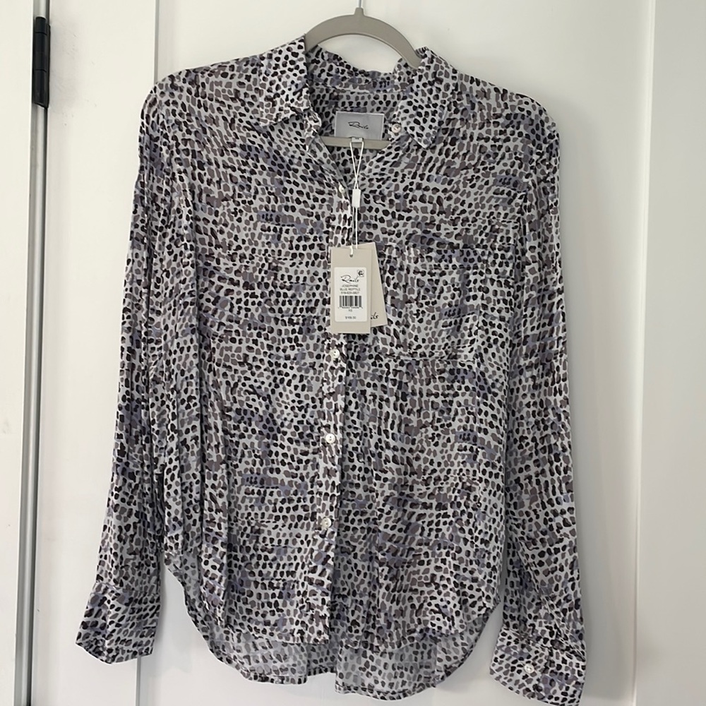 BNWT Rails Josephine Blue Reptile size XS